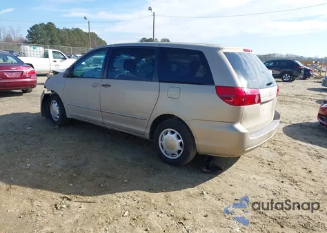 2004 Toyota Sienna Le z USA, uszkodzony, nr VIN 5TDZA23CX4S067049